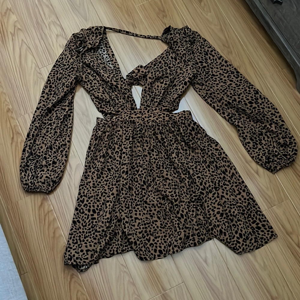 Cheetah print dress